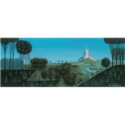 The Castle concept storyboard by Eyvind Earle from Sleeping Beauty
