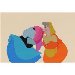 Flora and Merryweather production cel  from Sleeping Beauty