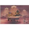 Image 1 : Basil and Dr. David Q. Dawson production cel from The Great Mouse Detective