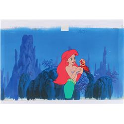 Ariel and Sebastian production cel  from The Little Mermaid