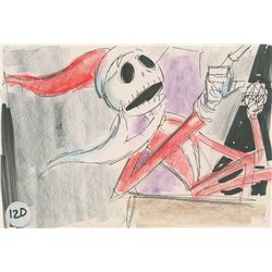 Jack Skellington production storyboard from Nightmare before Christmas