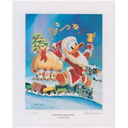 Carl Barks limited edition signed lithograph ‘Gifts for Shacktown’