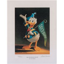 Carl Barks limited edition signed lithograph ‘Sixty Years Quacking’