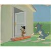 Image 1 : Tom, Jerry, and the Pecos Pest production cel and production background  from Tom and Jerry