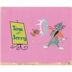 Tom and Jerry production key master background set-up from Cartoon Carnival