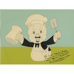 Porky Pig production cel from Porky’s Last Stand