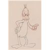 Image 1 : Daffy Duck production drawing from Duck Soup to Nuts