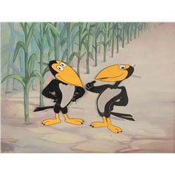 Heckle and Jeckle production cels from Terrytoons