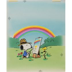 Snoopy and Woodstock original artwork from Snoopy’s Book of Colors