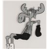 Image 1 : Bullwinkle production cel and drawing from a TV Commercial
