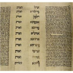 Esther Scroll Megillah On Parchment, Palestine, 1930s.