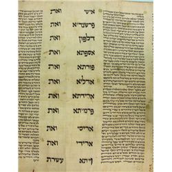 Esther Scroll On Parchment, Poland, Circa 1850.