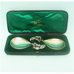 Sterling Silver Spoons, C.J Vander, London, 1897.