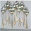 Image 1 : Set Of 11 Silver Tea Coffee Spoons, Warsaw, Circa 1940.