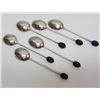 Image 3 : Silver 6 Coffee Bean Spoons Set, Mappin & Webb, 1927.
