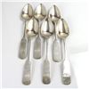 Image 1 : 6 German Silver Spoons Set, Nuremberg, Circa 1800.