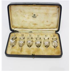 Asprey & Co Sterling Silver Cocktail Picks, 1937.