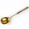 Image 5 : 12 Russian Gilt Silver and Cloisonne Enamel Tea Spoons.