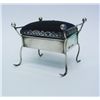 Image 1 : Sterling Silver Piano Stool Pin Cushion, 1909.