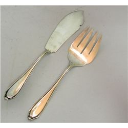 Silver Fish Serving Set, Germany, Circa 1900.