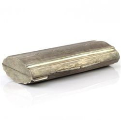 Silver Snuff Box, Florence, Italy, 1950s.