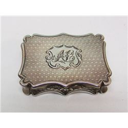 Sterling Silver Vinaigrette, Nathaniel Mills, 1843.