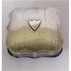 Dutch Silver Reeded Snuff Box, Netherlands, 1850.
