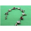 Image 3 : #11STERLING SILVER GEMSTONE BRACELET