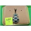 Image 1 : #15 STERLING SILVER TOPAZ PENDANT