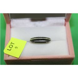 #17 14K WHITE GOLD AND BLACK DIAMOND 0.41CT RING