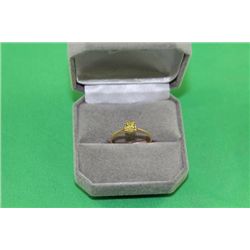 #28 14K GOLD YELLOE SAPPHIRE 0.07CT RING