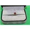 Image 1 : #31 18K WHITE GOLD RUBY  0.55CT AND DIAMOND