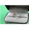 Image 3 : #31 18K WHITE GOLD RUBY  0.55CT AND DIAMOND