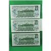 Image 2 : #16 1973 CANADIAN $1 DOLLAR BILLS X3