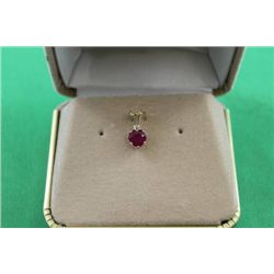 #36 10K GOLD RUBY 1.15CT PENDANT