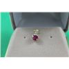 Image 2 : #36 10K GOLD RUBY 1.15CT PENDANT