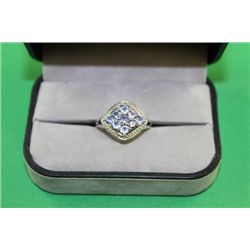 #39 STERLING SILVER TANZANITE RING