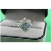 Image 4 : #39 STERLING SILVER TANZANITE RING