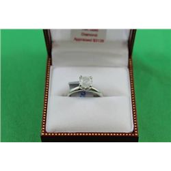 #41 14K  WHITE GOLD DIAMOND 1.25CT RING