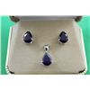 Image 1 : #47 STERLING SILVER AMETHYST EARRING & PENDANT