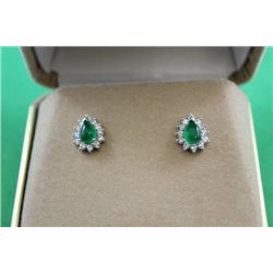 #46 STERLING SILVER JADE EARRINGS