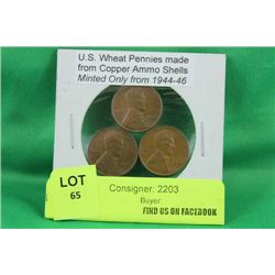 #47 1944-46 U.S. WHEAT PENNIES MADE FROM COPPER