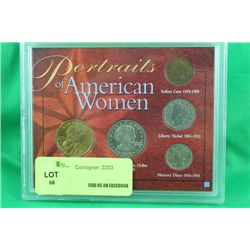 #50 U.S. PORTRAITS OF AMERICAN WOMAN COIN SET