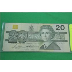 1991 CANADIAN $20 BILL