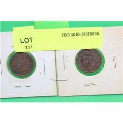 #123 1896/1902 U.S. INDIAN HEAD PENNIES