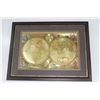 Image 1 : Framed World Map Wall Art