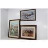 Image 1 : 3 Framed Charles Russell Prints