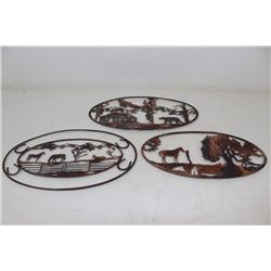 3 Handmade Metal Art