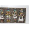 Image 4 : 6 Handmade Kachinas Mounted on Wood