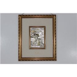 Framed 3D Art with Sterling Silver Marked